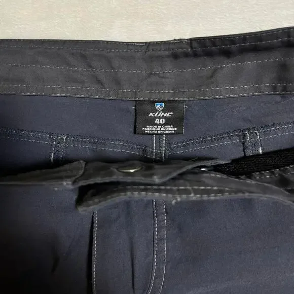 Kuhl Renegade Short Pants Men's 40 Performance Cargo Tech Dark Gray Gorp Outdoor - Picture 2 of 9